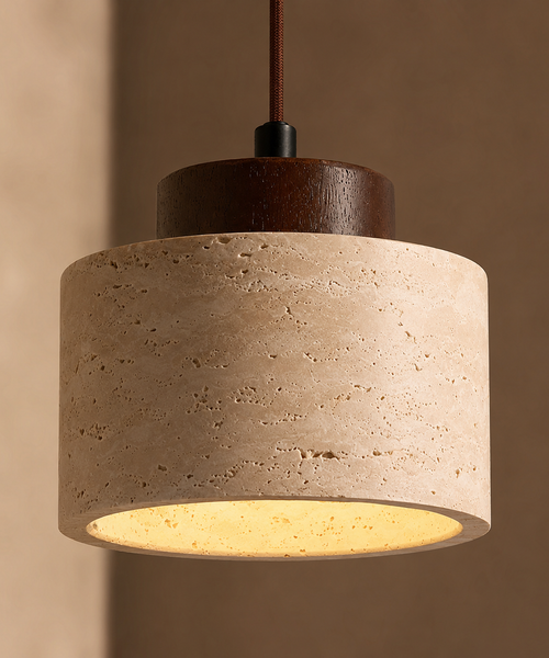 Suspension Cylindre Métal Noir Minimaliste Épuré Design - Chambre Salon Cuisine — Calypso