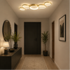 Plafonnier Anneaux Métal Design Salon LED Moderne Minimaliste - Salon Cuisine Chambre — Aether