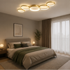 Plafonnier Anneaux Métal Design Salon LED Moderne Minimaliste - Salon Cuisine Chambre — Aether