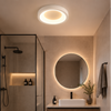 Plafonnier Anneau Métal Blanc Minimaliste Design Moderne - Salle de Bain Salon Chambre — Photon