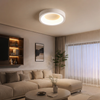 Plafonnier Anneau Métal Blanc Minimaliste Design Moderne - Salle de Bain Salon Chambre — Photon