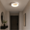 Plafonnier Anneau Métal Blanc Minimaliste Design Moderne - Salle de Bain Salon Chambre — Photon