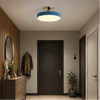 Plafonnier Anneau Métal Noir Minimaliste Design Moderne - Salle de Bain Salon Chambre — Grasse
