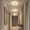 Plafonnier Anneau Métal Blanc Épuré Minimaliste Design Moderne - Salle de Bain Salon Chambre — Ferrara