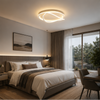 Plafonnier Anneaux Métal Blanc Minimaliste Design Moderne - Salle de Bain Salon Chambre — Maestral