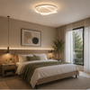 Plafonnier Anneaux Métal Blanc Minimaliste Design Moderne - Salle de Bain Salon Chambre — Maestral