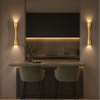 Applique Murale Extérieure Laiton Doré IP65 Cylindre Dorée - Extérieur Terrasse Entrée — Acero