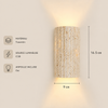 Applique Murale Cylindre Pierre Beige Minimaliste Design Moderne - Chambre Salle de Bain Salon — Algol
