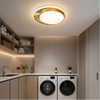 Plafonnier Anneau Métal Noir et Blanc Minimaliste Design Moderne - Salle de Bain Salon Chambre — Platino
