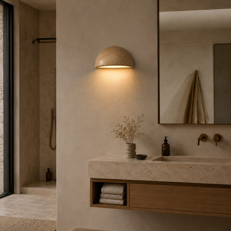 Applique Murale Lanterne Rotin Tressé Naturel Bohème - Chambre Salon Salle de Bain — Falot