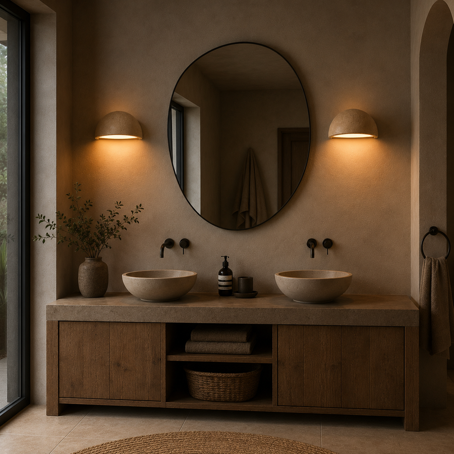 Applique Murale Lanterne Rotin Tressé Naturel Bohème - Chambre Salon Salle de Bain — Falot