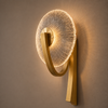 Applique Murale Anneau Verre Opalin Minimaliste Design Moderne Ronde - Chambre Salle de Bain Salon — Arcus
