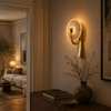 Applique Murale Anneau Verre Opalin Minimaliste Design Moderne Ronde - Chambre Salle de Bain Salon — Arcus