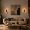 Applique Murale Anneau Verre Opalin Minimaliste Design Moderne Ronde - Chambre Salle de Bain Salon — Arcus