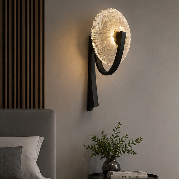 Applique Murale Anneau Verre Opalin Minimaliste Design Moderne Ronde - Chambre Salle de Bain Salon — Arcus