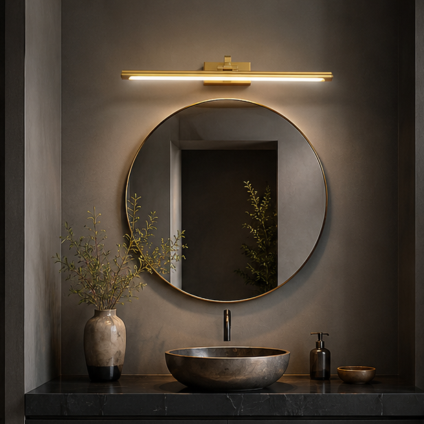 Applique Murale Cylindre Métal Noir Minimaliste Design Moderne Noire - Chambre Salle de Bain Salon — Arundo