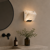 Applique Murale Cubes Marbre Blanc Minimaliste Design Moderne - Chambre Salle de Bain Salon — Oaxaca