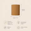 Applique Murale Cylindre Bois Texturé Minimaliste Design Moderne - Chambre Salle de Bain Salon — Colure