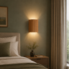 Applique Murale Cylindre Bois Texturé Minimaliste Design Moderne - Chambre Salle de Bain Salon — Colure