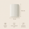 Applique Murale Cylindre Bois Texturé Minimaliste Design Moderne - Chambre Salle de Bain Salon — Colure
