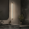 Applique Murale Cylindre Métal Noir Minimaliste Design Moderne Noire - Chambre Salle de Bain Salon — Lucha