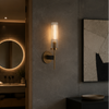 Applique Murale Bloc Verre Texturé Transparent Minimaliste Design Moderne - Chambre Salle de Bain Salon — Ferrara