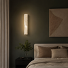 Applique Murale Cylindre Marbre Blanc Épuré Design Moderne - Chambre Salle de Bain Salon — Fuste