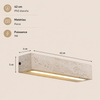 Applique Murale Pierre Travertin LED Chambre - Chambre Salon Salle de Bain — Galvus
