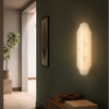 Applique Murale Cylindre Verre Blanc Art Déco Blanche - Chambre Salle de Bain Salon — Incandeo