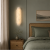 Applique Murale Cylindre Verre Blanc Art Déco Blanche - Chambre Salle de Bain Salon — Incandeo