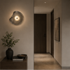 Applique Murale Cylindre Métal Noir Minimaliste Design Moderne Noire - Chambre Salle de Bain Salon — Photon