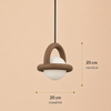 Suspension Anneau Métal Coloré Minimaliste Design - Cuisine Salon Salle à Manger — Orbit