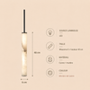 Suspension Cylindre Albâtre Blanc Minimaliste Design - Chambre Salon Cuisine — Colure