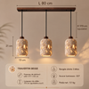 Suspension Cylindre Béton Sculpté Éclats Dorés - Chambre Salon Cuisine — Arundo