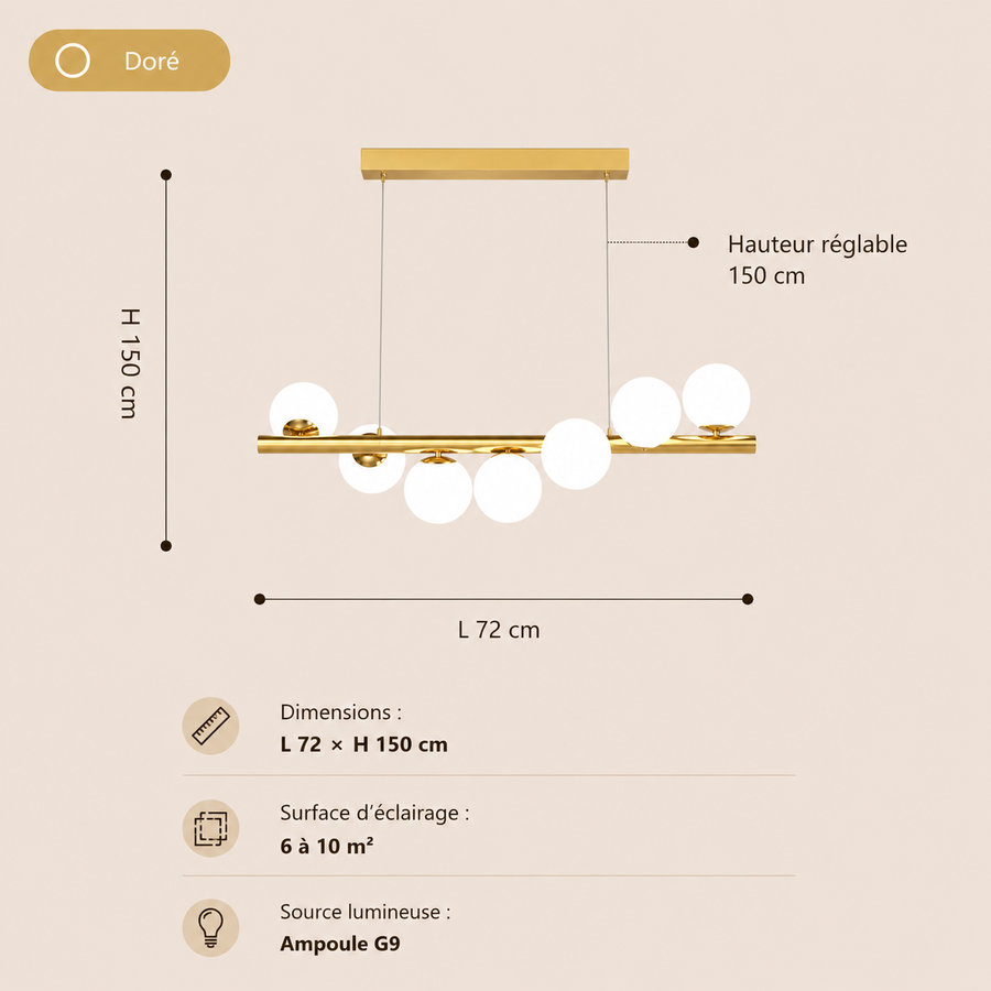Lustre Suspension Bras Articulés Métal Noir Minimaliste Design - Salon Salle à Manger — Lueur