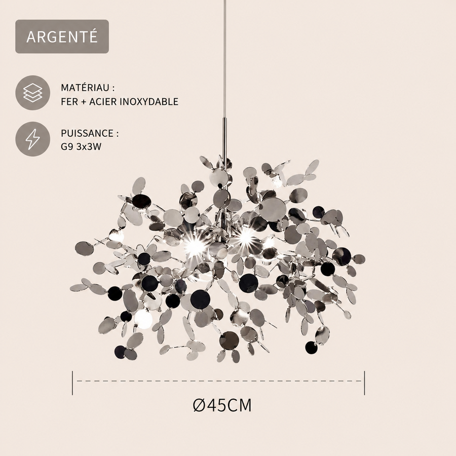 Lustre Suspension Sphère Verre Opalin Blanc Minimaliste Design - Salon Salle à Manger — Vesta