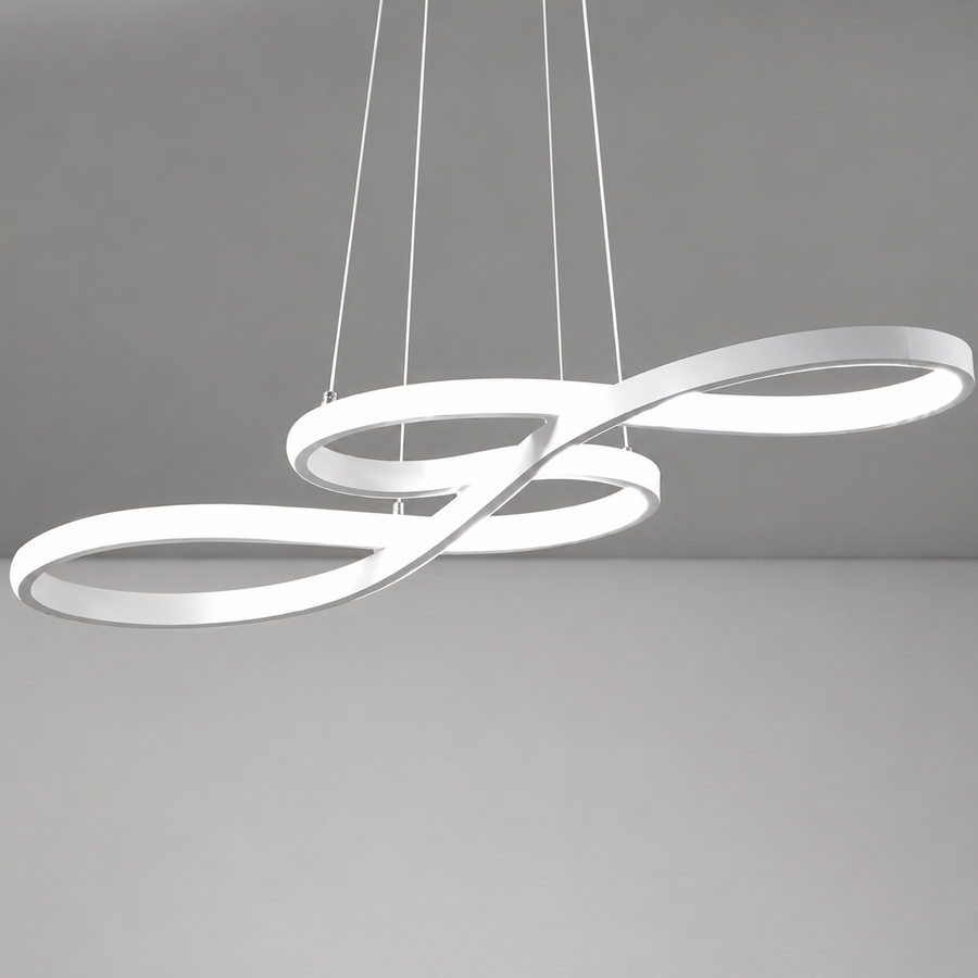 Suspension Anneaux Métal Doré Minimaliste Design - Cuisine Salon Salle à Manger — Torus