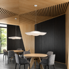 Suspension Vague Tissu Blanc Minimaliste Design - Chambre Salon Cuisine — Houle