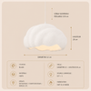 Suspension Nuage Résine Blanche Minimaliste Design - Chambre Salon Cuisine — Stratus