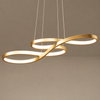 Suspension Anneaux Métal Doré Minimaliste Design - Cuisine Salon Salle à Manger — Torus