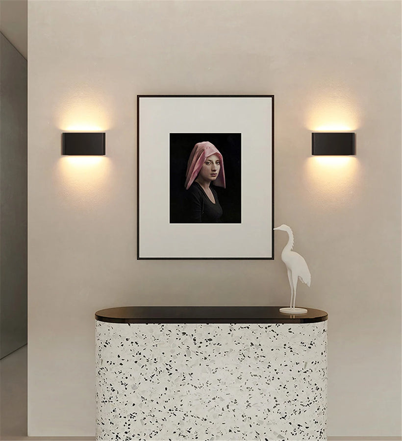 Enguerrand Rectangle Aluminium Gris Minimaliste