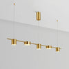 Suspension Laiton Doré Cylindres Multiples Minimaliste Design - Chambre Salon Cuisine — Chiyo