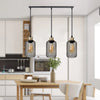 Suspension Cylindre Acier Noir Mat Industriel - Chambre Salon Cuisine — Vivo