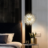 Lustre Suspension Sphère Cristal Étincelant et Métal Doré - Salon Salle à Manger — Novus