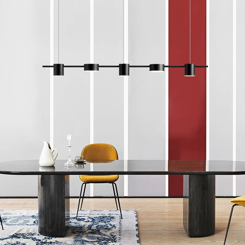Suspension Laiton Doré Cylindres Multiples Minimaliste Design - Chambre Salon Cuisine — Chiyo