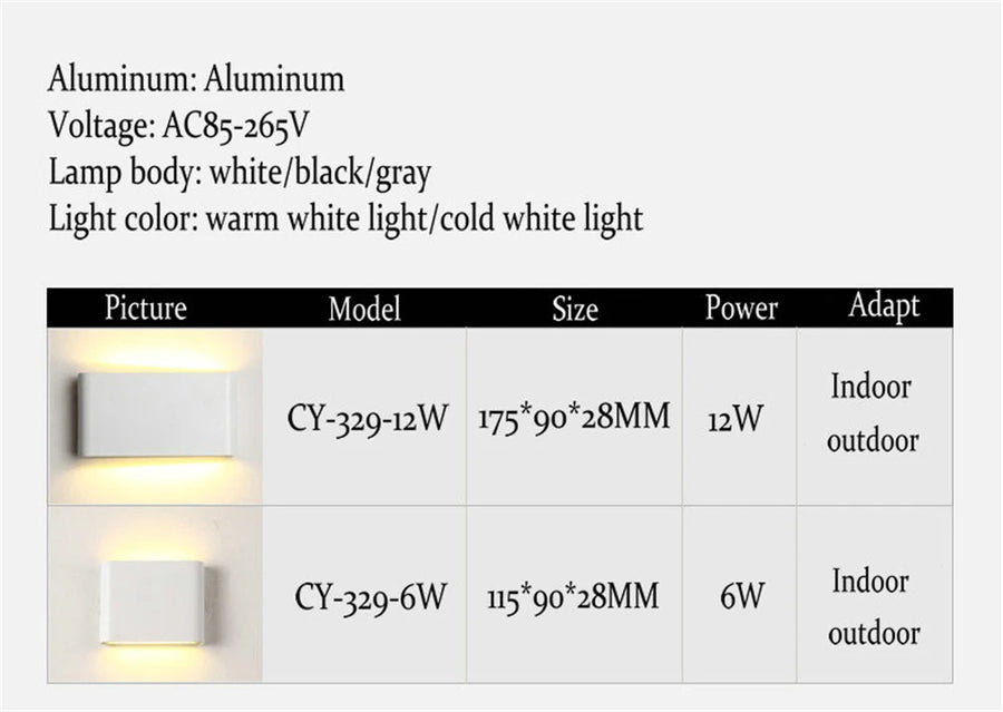 Enguerrand Rectangle Aluminium Gris Minimaliste