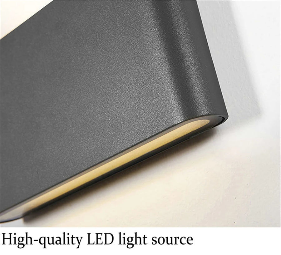 Enguerrand Rectangle Aluminium Gris Minimaliste