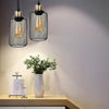Suspension Cylindre Acier Noir Mat Industriel - Chambre Salon Cuisine — Vivo