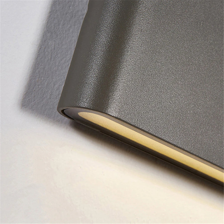 Enguerrand Rectangle Aluminium Gris Minimaliste