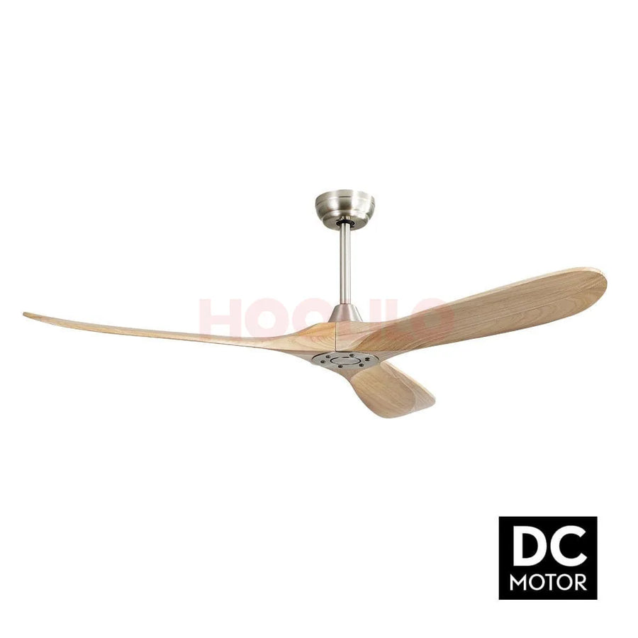 Ventilateur de Plafond Bois XXL avec Éclairage LED